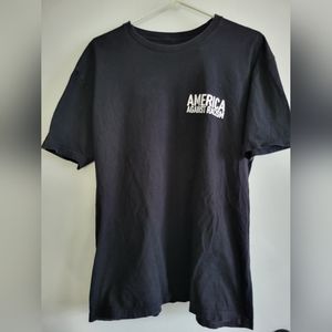 America Against Racism Mens Tee Shirt XL